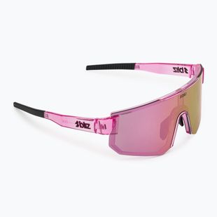 Sonnenbrille Bliz P005S transparent pink/brown rose multi