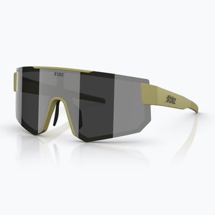 Sonnenbrille Bliz P005 matte amber green/smoke silver mirror
