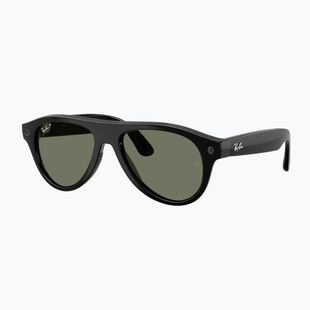 Brille mit Kamera Ray-Ban Meta Aviator shiny black/g15 green polar