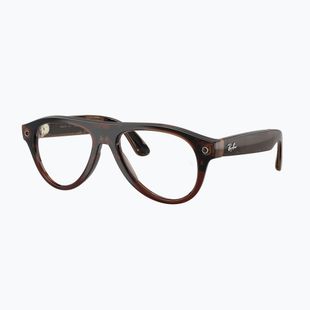Brille mit Kamera Ray-Ban Meta Aviator transp. umber/trs jade