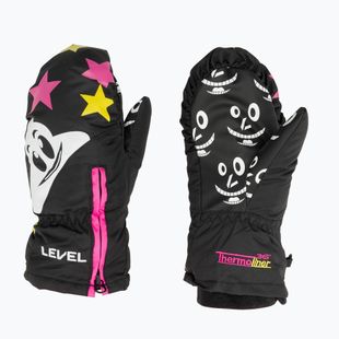 Level Lucky Mitt ninja rosa Kinder-Skihandschuhe