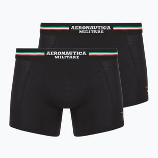 Boxershorts Aeronautica Militare AM1UBX002 Trunk 2er-Pack black