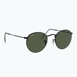 Sonnenbrille Ray-Ban Round Metal black/green g-15