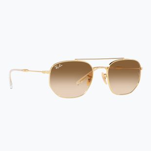 Sonnenbrille Ray-Ban RB3707 Polarized+ Lenses arista gold/brown
