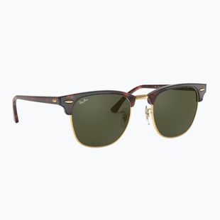 Sonnenbrille Ray-Ban Clubmaster Classic tortoiseshell/gold/green g-15