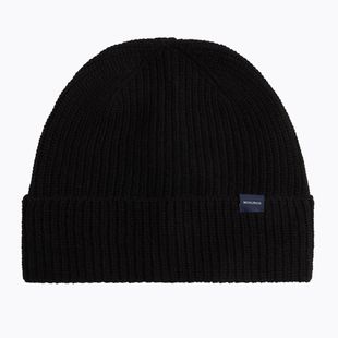 Herren-Wintermütze Woolrich Knitted Ribbed Beanie black