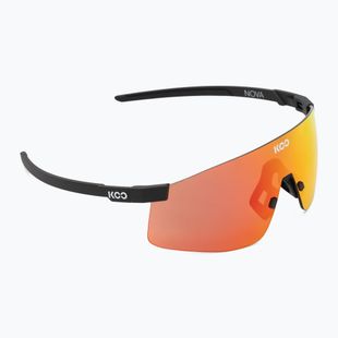 Koo Nova Sonnenbrille schwarz matt/rot verspiegelt