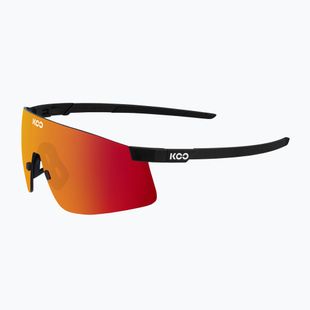 Koo Nova Sonnenbrille schwarz matt/rot verspiegelt