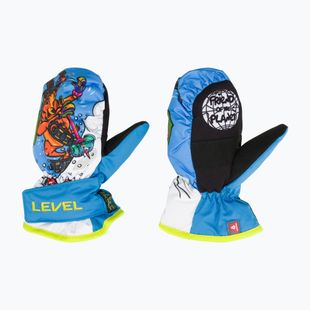 Level Animal Kinder-Skihandschuhe hellblau