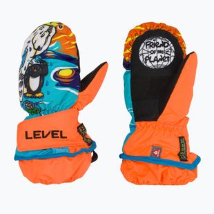 Skihandschuhe Kinder Level Animal orange