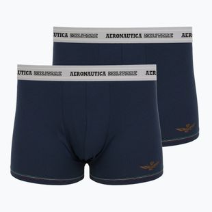 Herrenboxershorts Aeronautica Militare AM1UBX004 2 pack navy