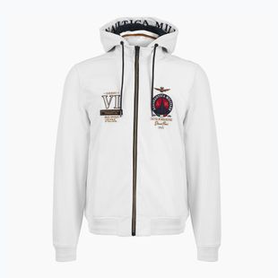 Herren Aeronautica Militare Sweatshirt 251AF500F459 Cappucio off white