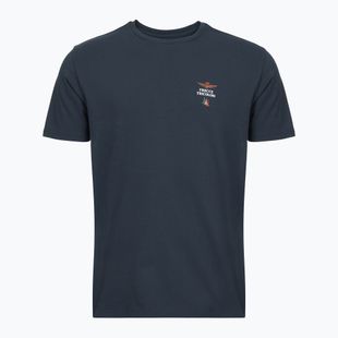 Herren T-Shirt Aeronautica Militare AM1UTI005 Round Neck blue