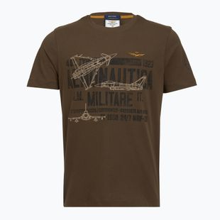 Herren T-Shirt Aeronautica Militare TS2535UJ00641 chestnut brown