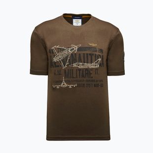 Herren T-Shirt Aeronautica Militare TS2535UJ00641 chestnut brown