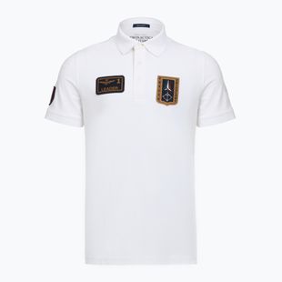 Herren T-Shirt Aeronautica Militare PO1927UP00191 Polo off white