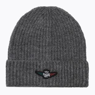 Herren-Wintermütze Czapka Aeronautica Militare 262CU0034UL00451 grigio scuro melange