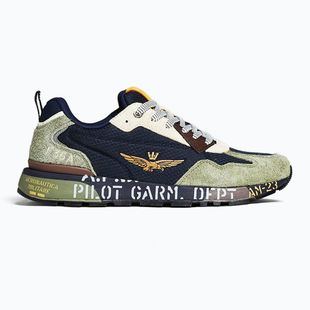 Herren Schuhe Buty Aeronautica Militare 262SC0276UCT03546 Furry verde/blu