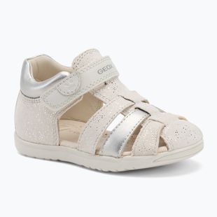 Sandalen Kinder Geox Macchia white/silver