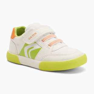 Geox Gisli weiß/fluo grün Kinderschuhe