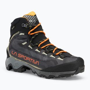 Hochgebirgsschuhe Bergstiefel Herren La Sportiva Aequilibrium Hike GTX carbon/ papaya