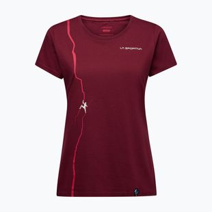 Damen T-Shirt La Sportiva Route redwood/azalea