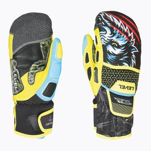 Kinder Skihandschuhe Level Worldcup Jr Cf Mitt yellow/blue