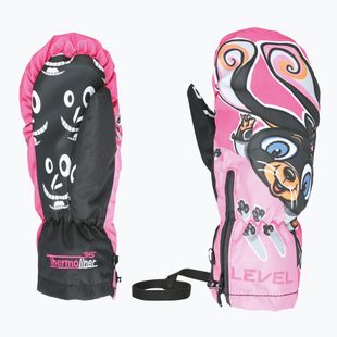 Kinder Skihandschuhe Level Lucky Mitt hot pink
