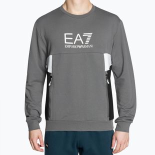 Herren Hoodie Sweatshirt EA7 Emporio Armani Train Summer Block iron gate