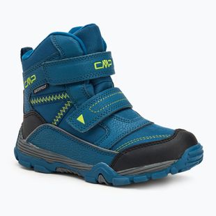 CMP Pyry Kinder Schneestiefel petrol / gelb fluo