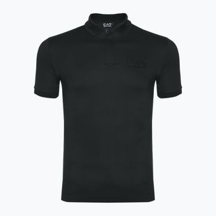 Herren EA7 Emporio Armani Zug Lux Polo Modal schwarzes T-shirt