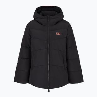 Jacke Damen EA7 Emporio Armani Train Logo Series Extra Padded Tape black