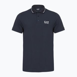 Herren EA7 Emporio Armani Core Identity Piqué Poloshirt armani blau