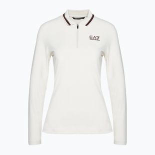 Damen EA7 Emporio Armani Golf Pro Polo silberne Birke Longsleeve
