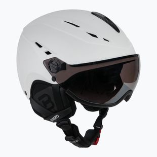 Skihelm Briko Elio Visor matte white/black