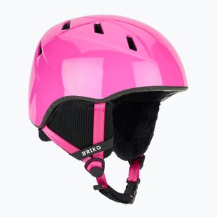 Kinder-Skihelm Briko Makalu Jr shiny pink/white