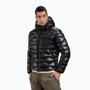 Gefütterte Herrenjacke Blaueer USA Bryant black inside beige