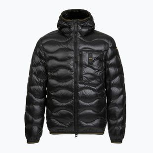 Herren-Daunenjacke Blauer USA Wave black
