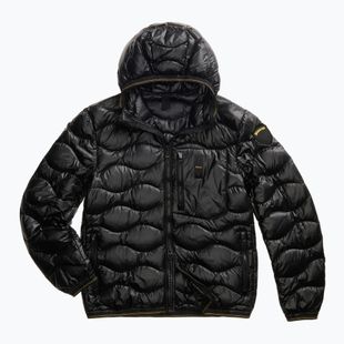 Herren-Daunenjacke Blauer USA Wave black