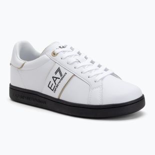 EA7 Emporio Armani Classic Logo weiß/gold/schwarz Schuhe