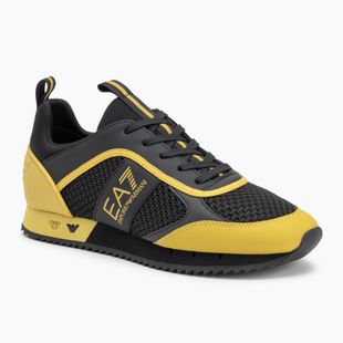 EA7 Emporio Armani Schwarz & Weiß Schnürsenkel schwarz/antikes Moos Schuhe