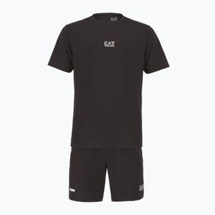 EA7 Emporio Armani Ventus7 schwarzes T-shirt + Shorts Set