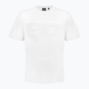 Herren EA7 Emporio Armani Logo Serie weißes T-shirt