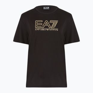 Damen EA7 Emporio Armani Zug Sichtbarkeit schwarz/gold T-shirt