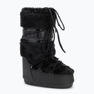 Schneeschuhe Moon Boot Icon Faux Fur black