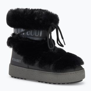Schneeschuhe Moon Boot Ltrack Faux Fur black