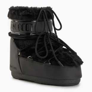 Schneeschuhe Damen Moon Boot Icon Low Faux Fur black