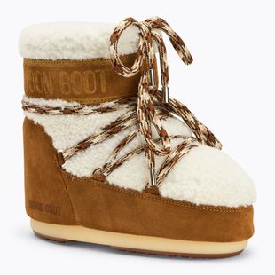 Schneeschuhe Damen Moon Boot Icon Low Shearling whisky/off white