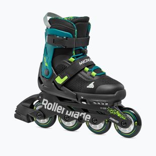 Rollerblade Microblade XT Jr Kinder Rollschuhe schwarz/petrolgrün