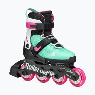 Rollerblade Microblade XT Jr Kinder Rollschuhe schwarz/meergrün